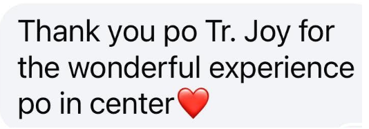 Anonymous parent testimonial